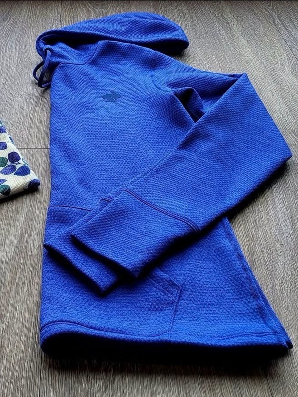 Run n’ Chill Waffle Hoodie, Royal Blue - Size Small